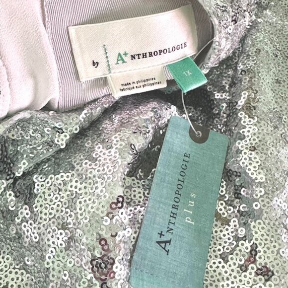 NWT By Anthropologie Plus Lisabette Sequined Mini Dress Size1X - Picture 13 of 13